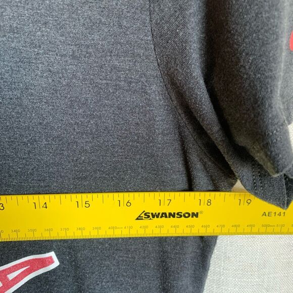 Nike Alabama Crimson Tide Women’s Lg V-Neck T-Shirt Gray with Red Logo - Picture 9 of 13